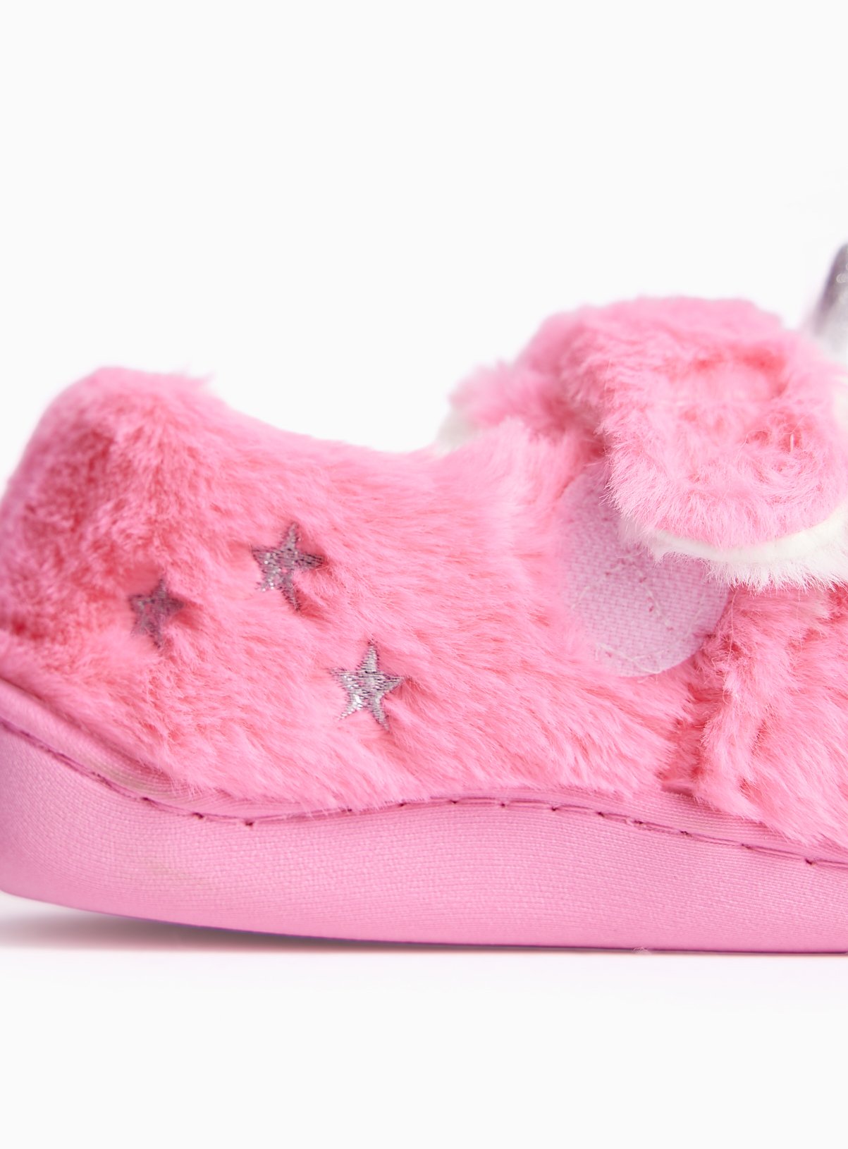 Pink Unicorn Full Cupsole Slippers 6-7 Infant - Image 3 thumbnail